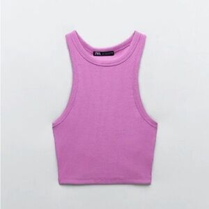 Zara ribbed crop tank